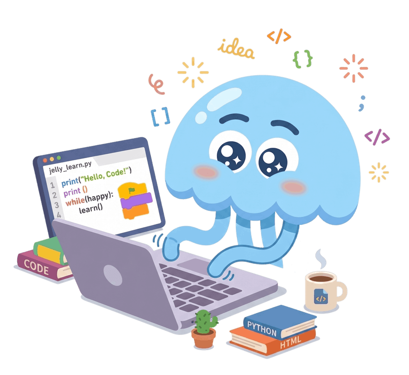 GlowLab coding mascot