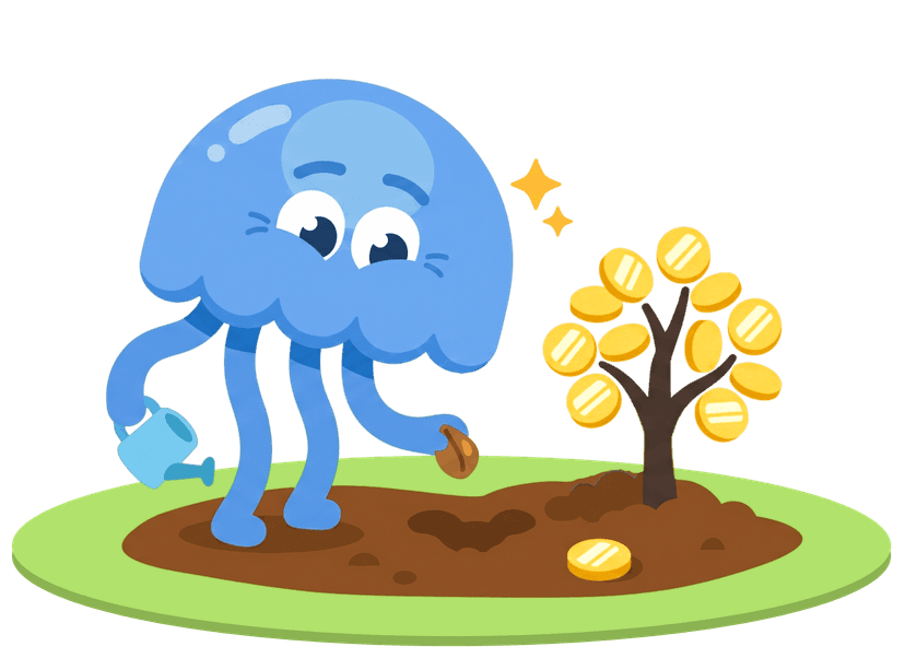 GlowSeed garden mascot